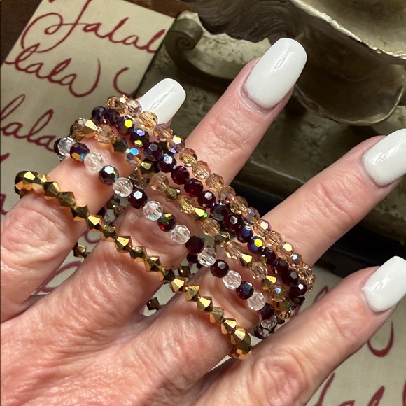 Swarovski Crystal Stretch Bracelets (5) - Picture 4 of 5